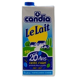 CANDIA lait partiellement écrémé 1L