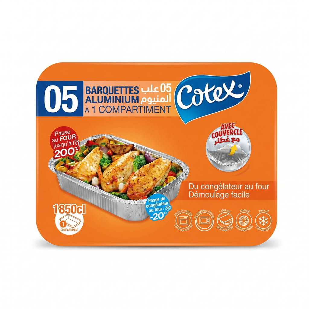 COTEX BARQ ALU 1850CL 1C 5PCS