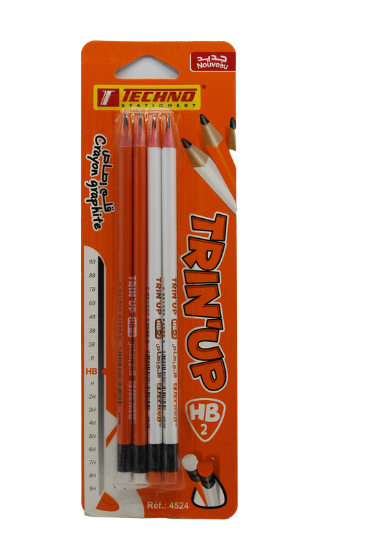 CRAYON NOIR HB TRIN UP CARTE