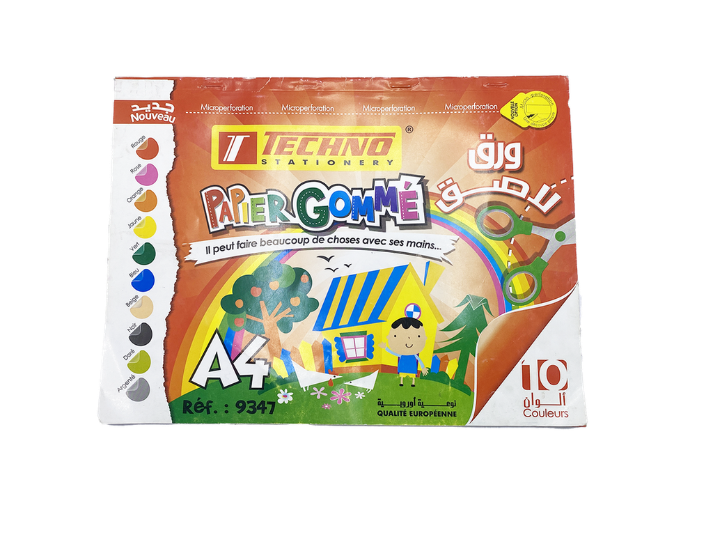 PAPIER GOMME BRILLANT A4 TCHNO