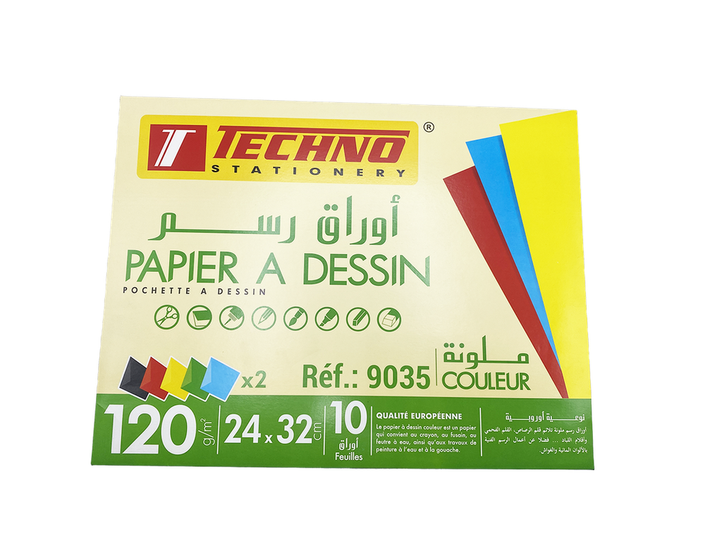 PAPIER A DESSIN COULEURS EN PO