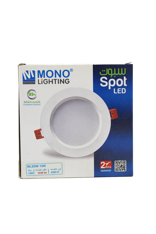 MONO SPOT SLIM WHITE 15W 6500K