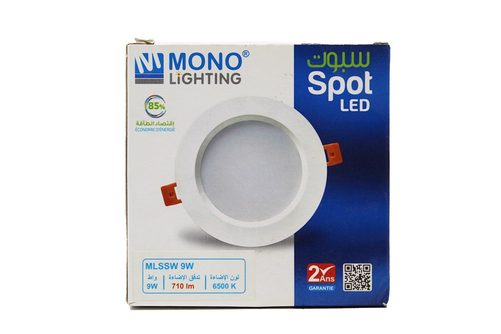 MONO SPOT SLIM WHITE 9W 6500K