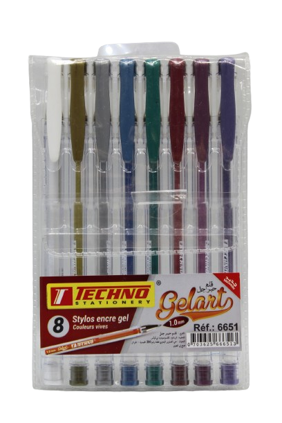 STYLO GEL 4 COUL TECHNO 6651