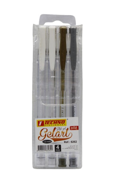 STYLO GEL 4 COUL TECHNO 6262