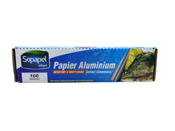 SOPAPEL PAPIER ALUMINIUM 100 M