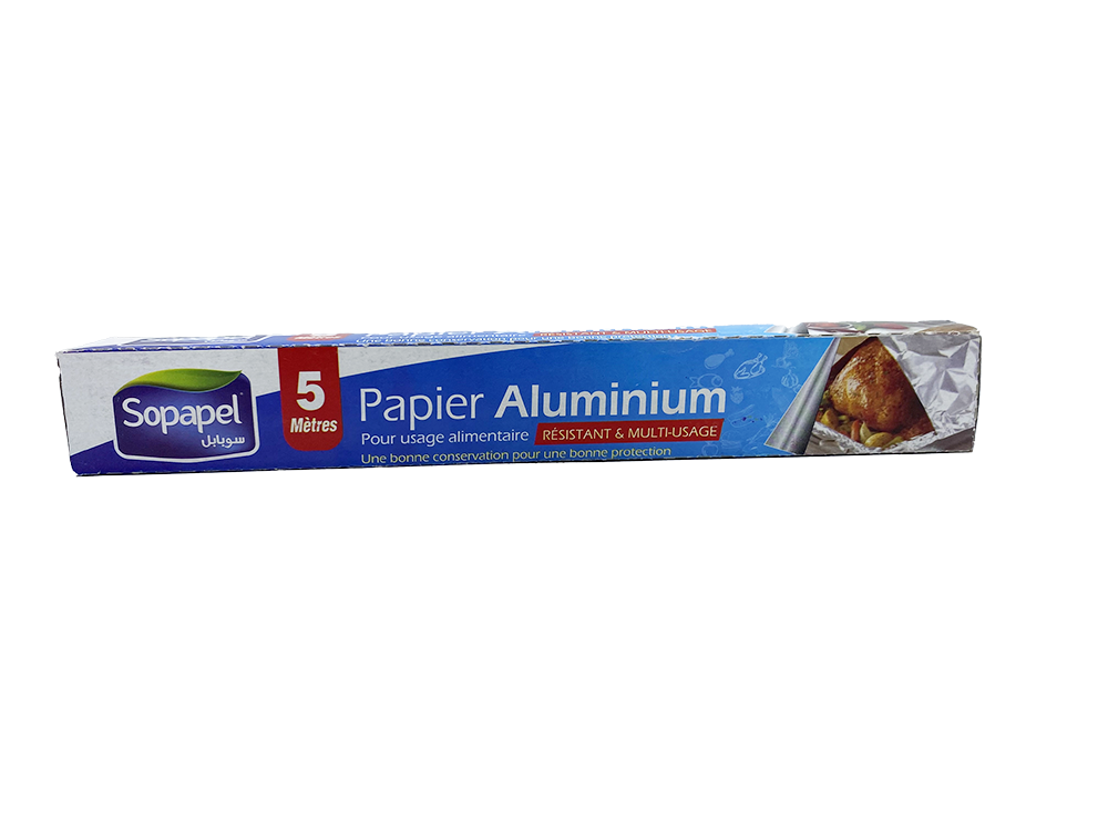 SOPAPEL PAPIER ALUMINIUM 5 M