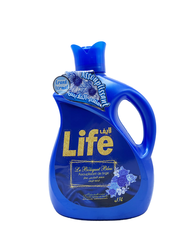 LIFE ASSOUPLIS BOUQUET BLEU 3L