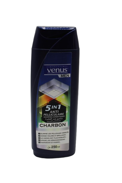 VENUS SH 5EN1 CHARBON 250ML