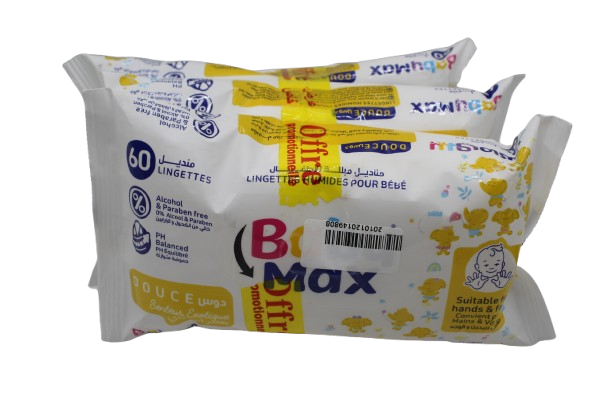 BABY MAX LINGETTE 60P PACK 3