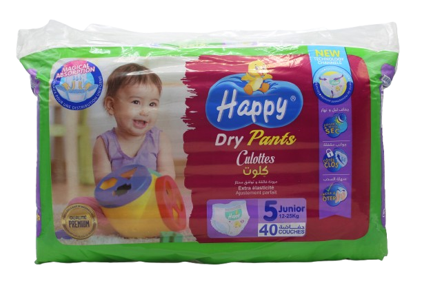 HAPPY DRY PANTS 5 JUNIOR 40P