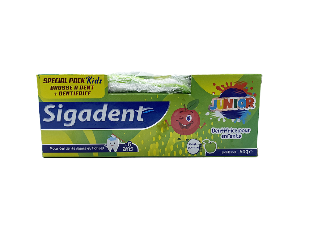 SIGADENT PACK JUNIOR POMME