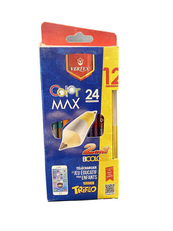 CRAYON DE CLR DE 12 DOUBLE TET