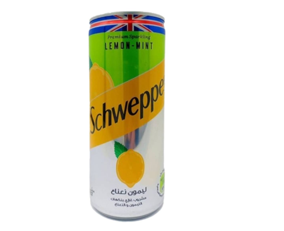 SCHEWEPPES LIMON MINT CAN 24CL