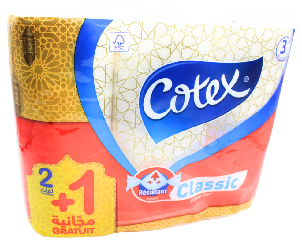 COTEX ESSUIET TOUT 2+1