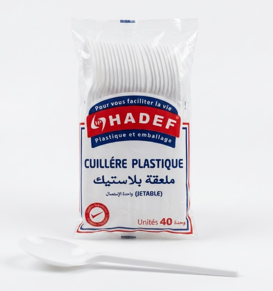 CUILLERE EN PLASTIQUE JETTABLE 40 PIECES