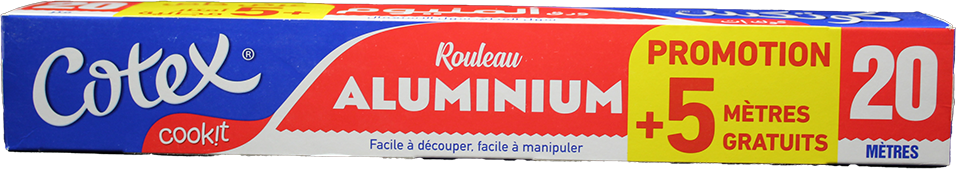 COTEX ALUM PROMO 20+5