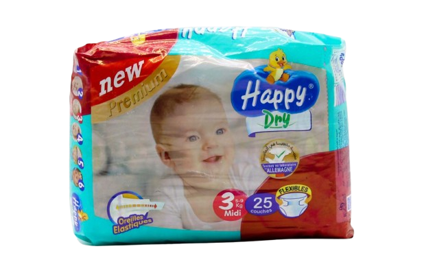 HAPPY DRY MIDI 25PCS