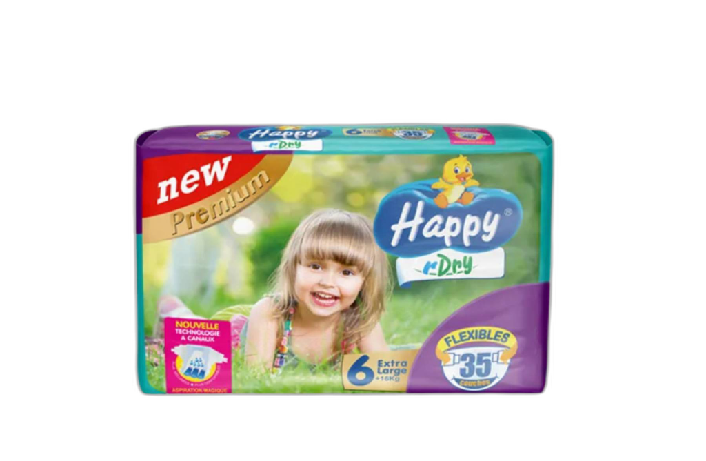 HAPPY R-DRY XLARGE 35PCS