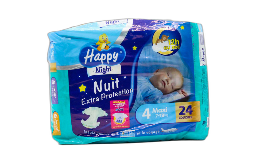HAPPY DRY MAXI NUIT 24PCS