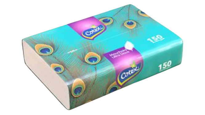 COTEX MOUCHOIR 150PCS