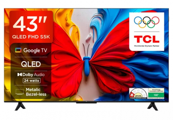 Téléviseur TCL 43" FHD QLED Smart  Google TV
