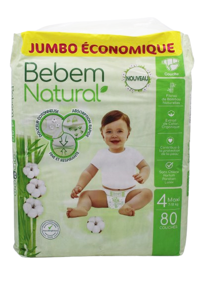 BEBEM NAT TECH MAXI 80PCS