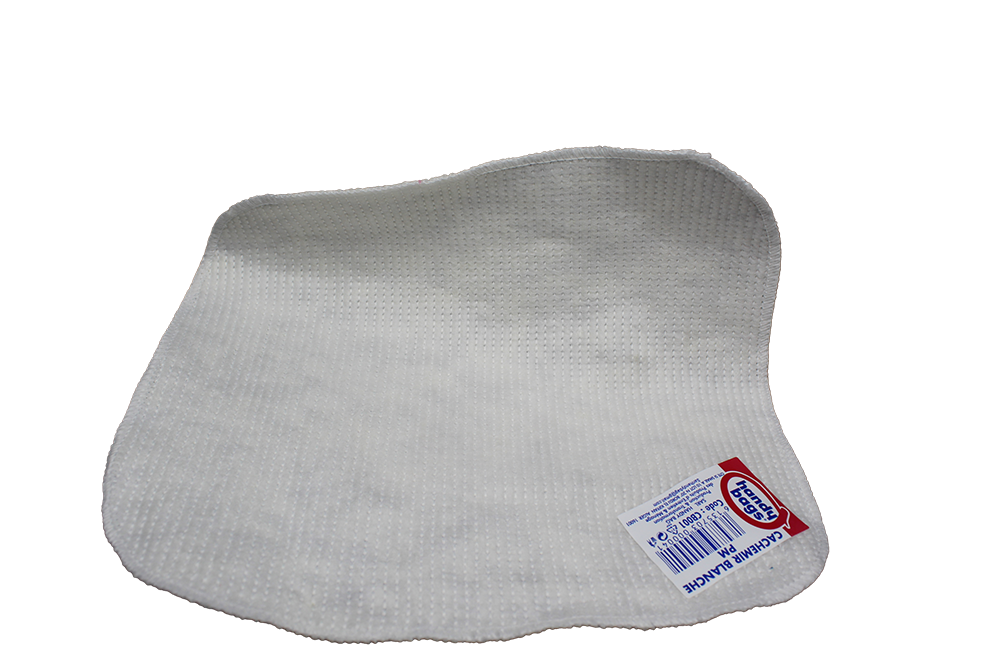 CHIFFON CACHEMIR BLANC 25X25