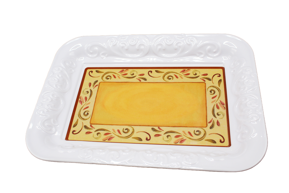 PLATEAU RECT RELIEF PM MELAMIN