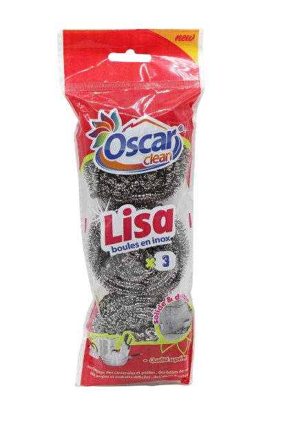 LAVETTE BOULE INOX 3 PCS LISA