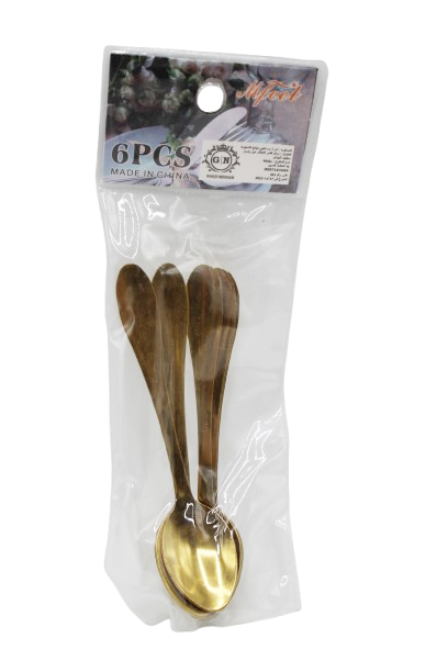 CUILLERE DOREES A CAFE 6PCS