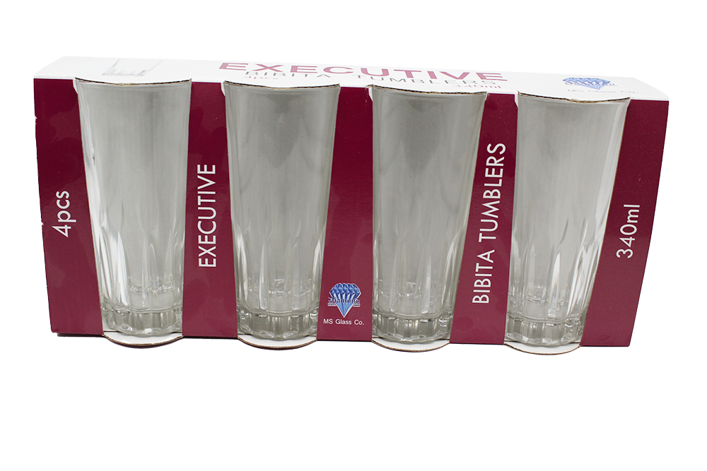 VERRE 4PC EXECUTIVE 340ML