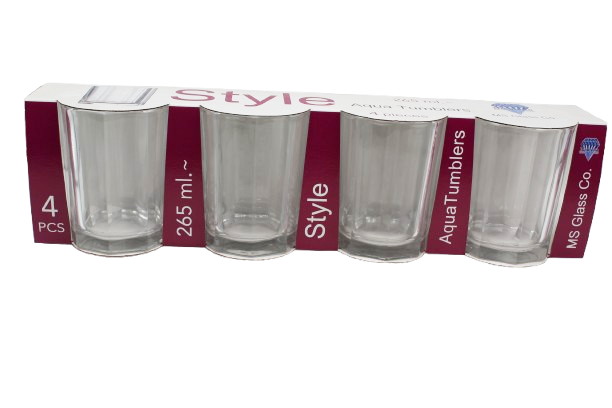 VERRE A EAU 265 ML 4P