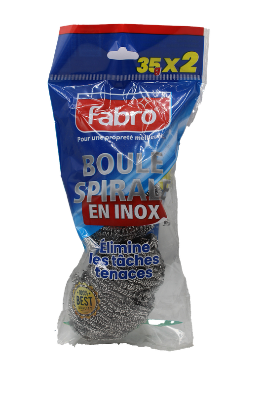 BOULE SPIRAL INOX 2PCS RESIST