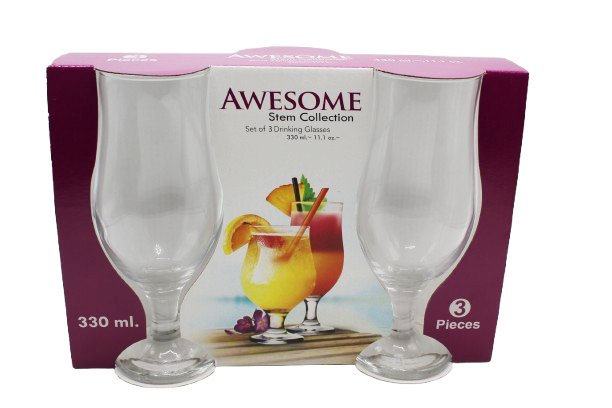 3COUPE A GLASSE 380ML