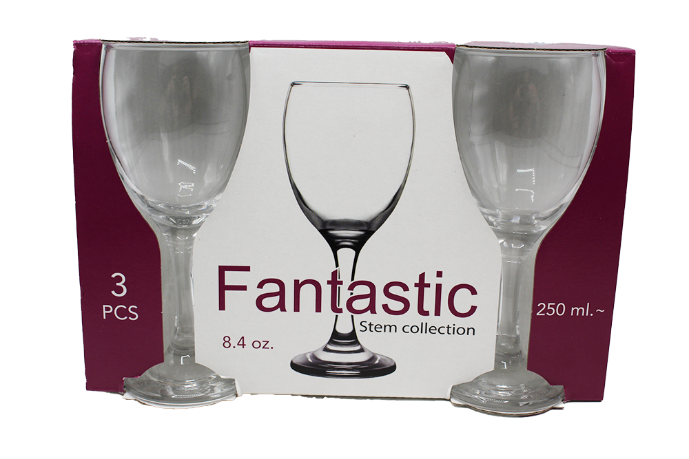 3VERRE A PIED 250ML ST16