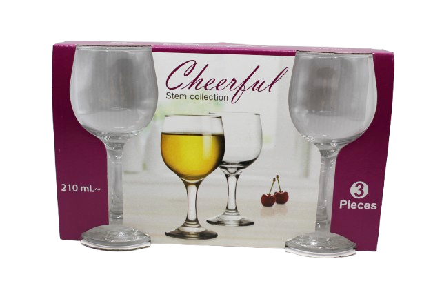 VERRE A PIED CHEERFUL 210ML