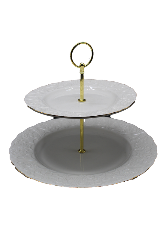 PORTE GATEAU 2 NIVEAUX