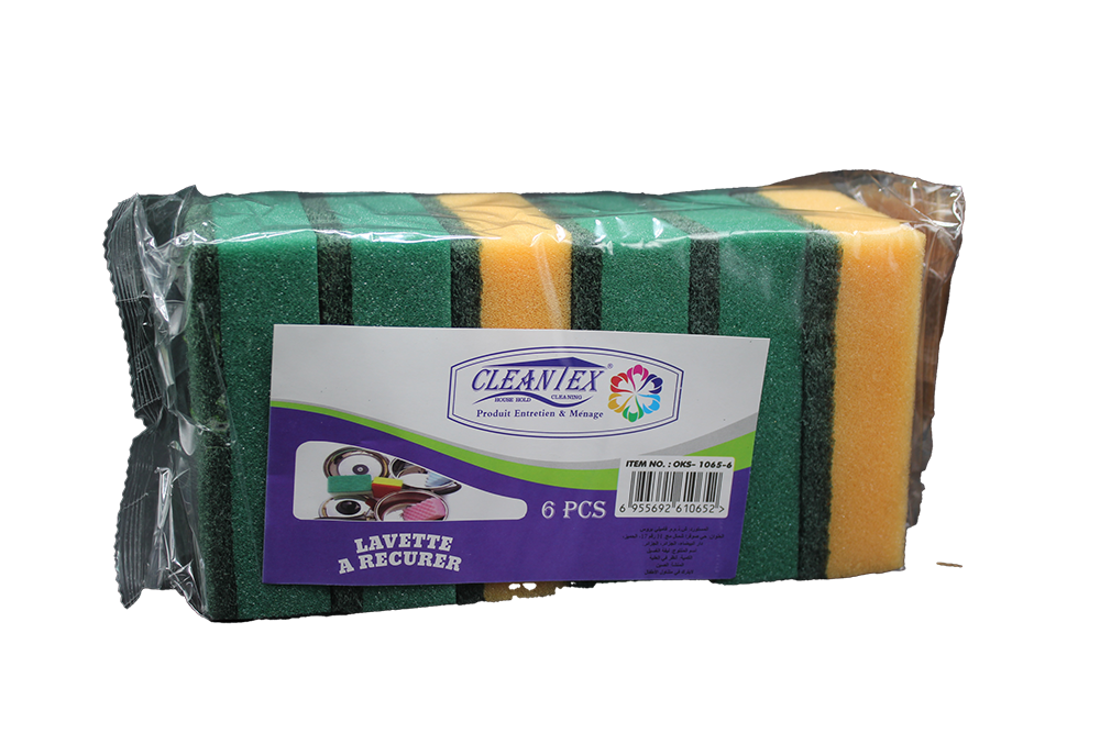 EPONGE LAVETTE 1065 6 6.PCS PM