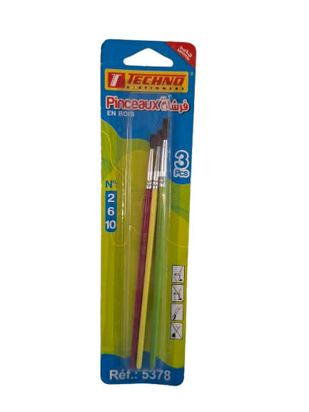 PINCEAU ECOLIER N 2-6-10  S/BL