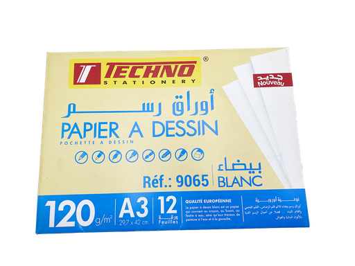 [32000380] PAPIER A DESSIN BLANC EN POCHE