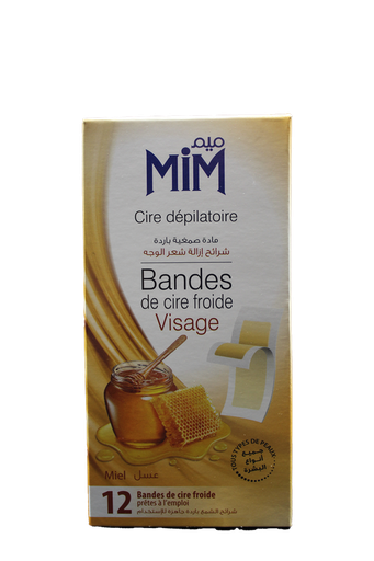 [86780] MIM BANDELETTE VISAGE MIEL 12P