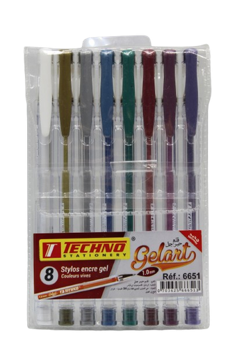 [32008235] STYLO GEL 4 COUL TECHNO 6651