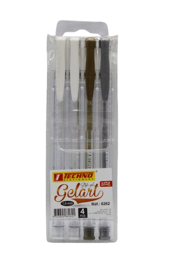[32008233] STYLO GEL 4 COUL TECHNO 6262