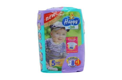 [12011103] HAPPY R-DRY JUNIOR 8+1 PCS