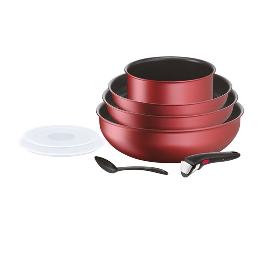 [DZ-48657] Tefal SET INGENIO ROUGE INDUCTION 8 PCS Daiyl Chef