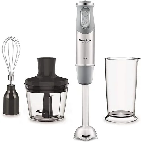 [DZ-48666] Moulinex Bras Mixeur Kit 3IN1 1000W Inox