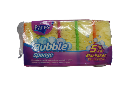 [31014588] PAREX-EPONGE BUBBLE 5 PIECES