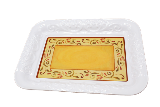 [31015482] PLATEAU RECT RELIEF PM MELAMIN