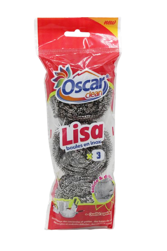 [31016763] LAVETTE BOULE INOX 3 PCS LISA